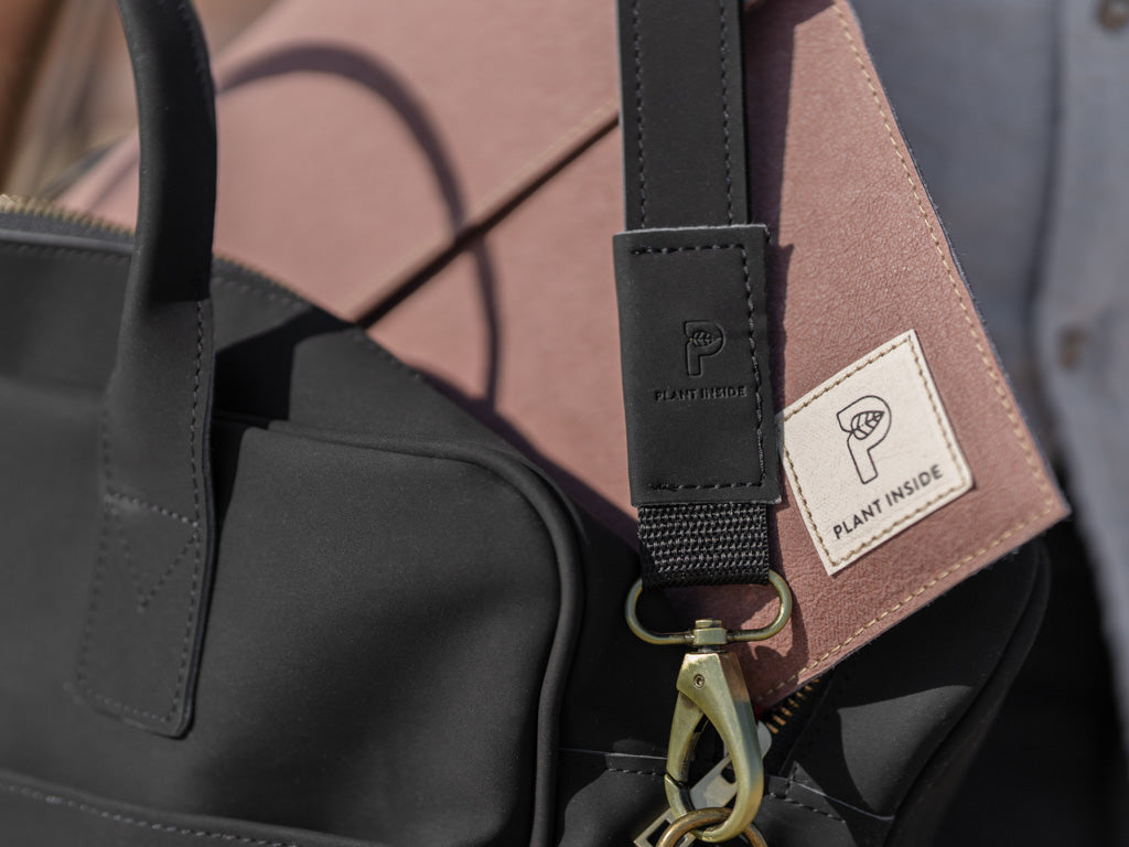 MODERN BRIEFCASE | Handmade Vegan Bag | Nubuck Leather Bag