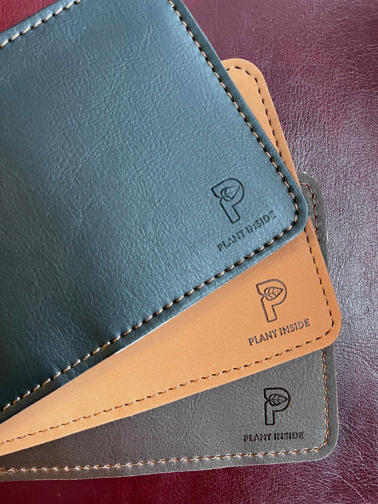 Vegan Leather Wallet available in 3 Earthy Colors