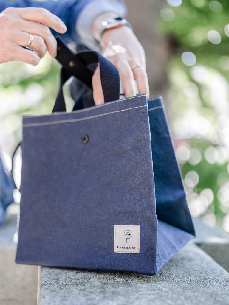 Beautiful Handmade Insulated Vegan Washable Paper Bag