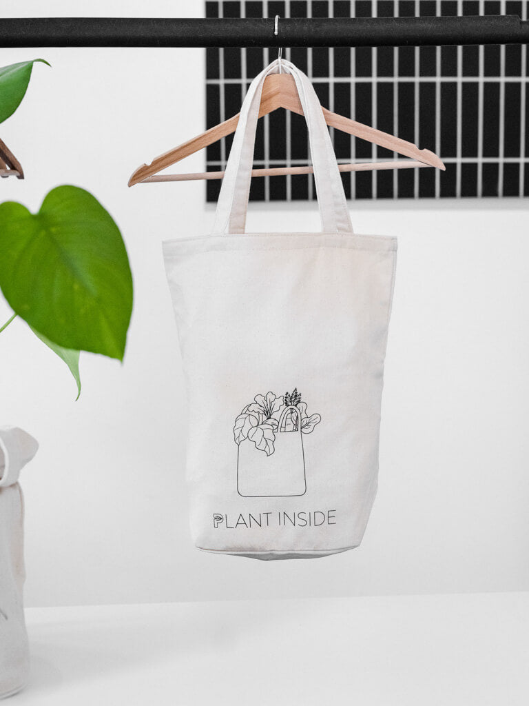 PLANT PRINT TOTE | Reusable Grocery Bag