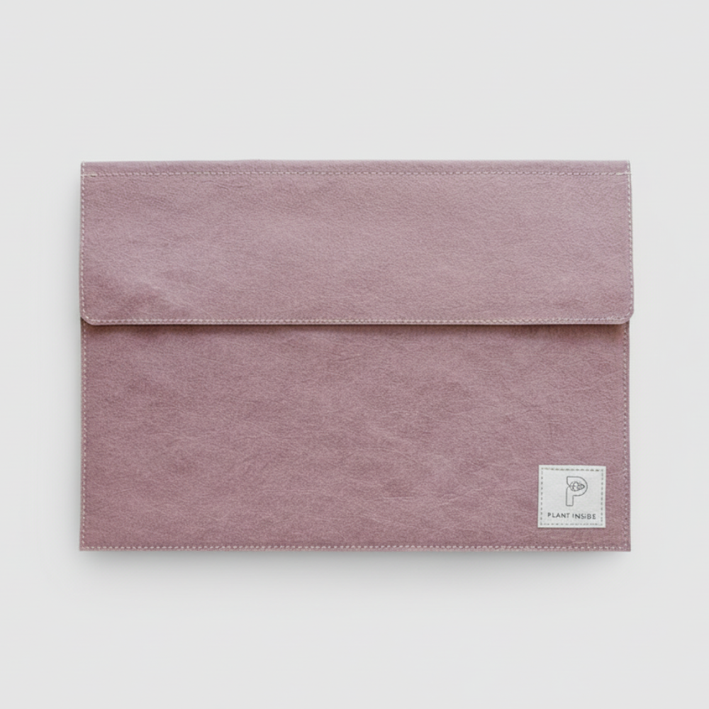 Plant Inside Laptop Sleeve in pastel plum – vegan and cruelty-free protection for laptops