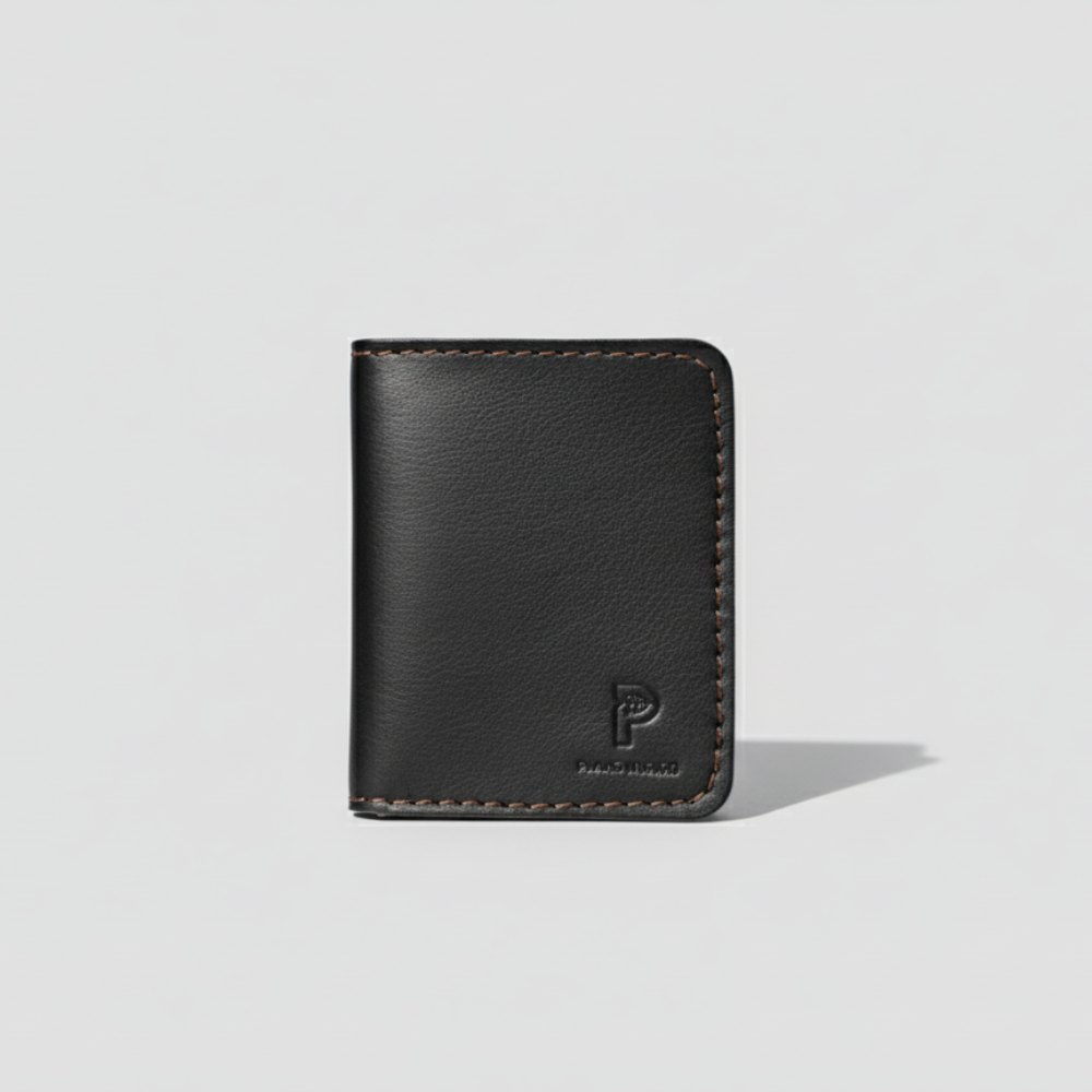 Plant Inside Wallet in black – vegan and cruelty-free handcrafted wallet made from sustainable materials