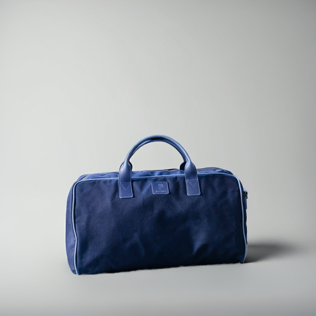 Plant Inside Weekend Bag in navy blue – spacious vegan and cruelty-free duffel bag