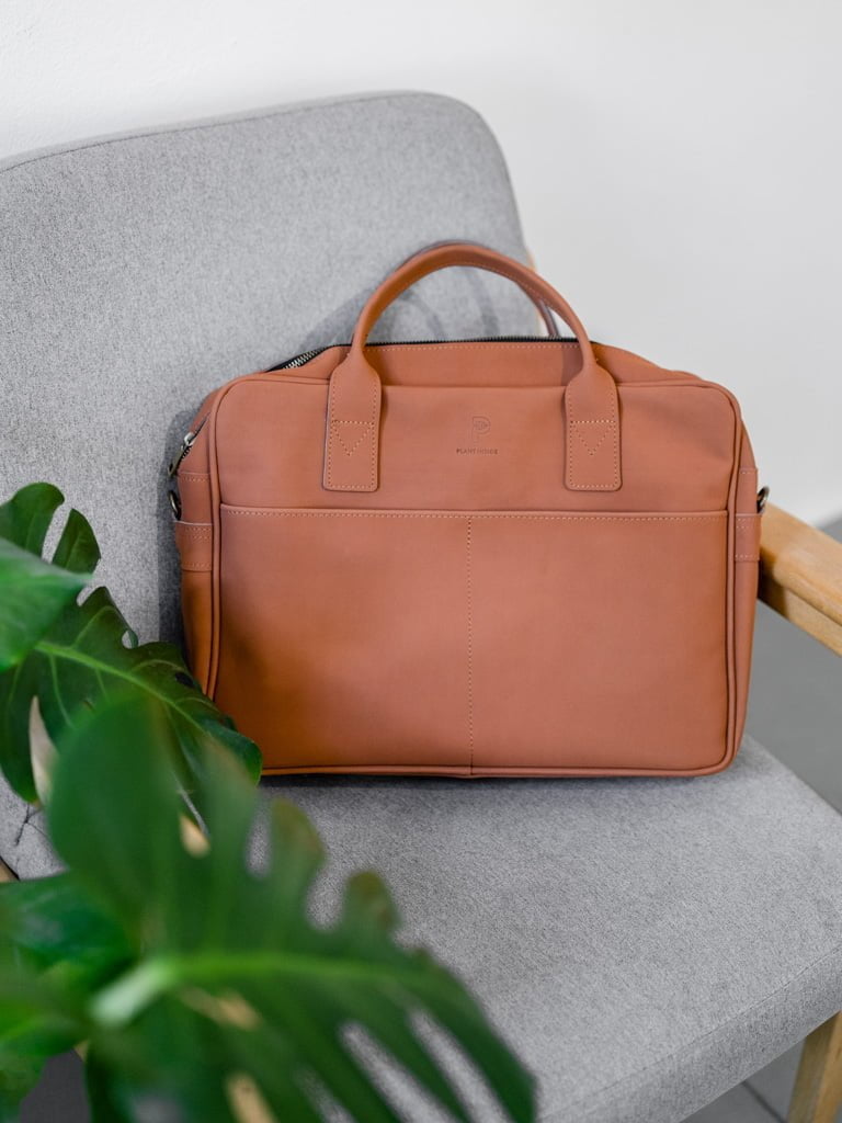 Vegan Leather Laptop Bag Solid Large With Compartments Pockets Water  Resistance | eBay